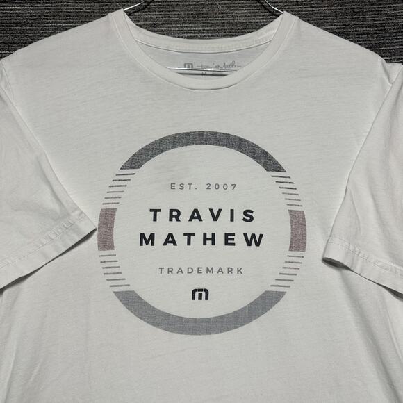 Travis Mathew Other - Travis Mathew Shirt Men's M White Short Sleeve